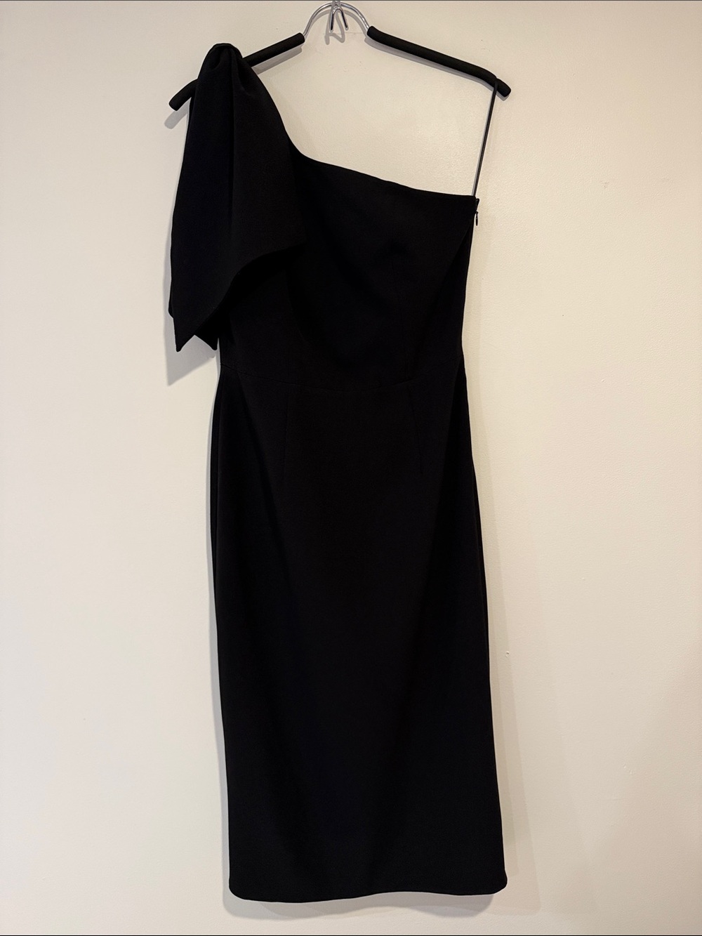 Dress the Population Black One-Shoulder Bow Dress - Holiday Party Wedding